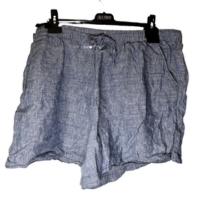 Tahari Light Blue Linen Shorts Women's Size 2X